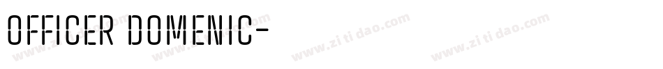 Officer Domenic字体转换